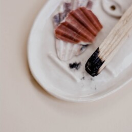 sliced cake on white ceramic plate